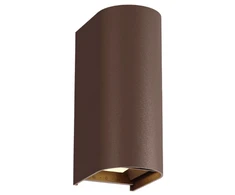 Sieninis šviestuvas 20W LED sieninis fasado šviestuvas AZORES, rudas, 3000/4000/6500K, IP65, 4310002