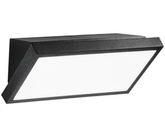 Sieninis šviestuvas 20W LED sieninis fasado šviestuvas RIM, juodas, CCT, IP54