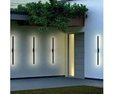 Sieninis šviestuvas 20W LED sieninis fasado šviestuvas REFLEXA, tamsiai pilkas, 3000K, IP54, 90431