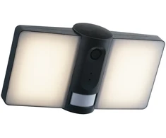 20W LED sieninis lauko šviestuvas su kamera ir garsiakalbiu VYSOR, antracito sp., dimeriuojamas, IP54