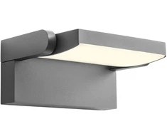 Sieninis šviestuvas 20W LED sieninis reguliuojamas lauko šviestuvas FLIP, tamsiai pilkas, 3000K, IP54, 90584
