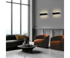 Sieninis šviestuvas 21W LED sieninis fasado šviestuvas ICON, juodas, 2700/3000/4000K, dimeriuojamas, IP64, A3089372NDP