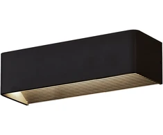 Sieninis šviestuvas 21W LED sieninis fasado šviestuvas ICON, juodas, 2700/3000/4000K, dimeriuojamas, IP64, A3089372NDT