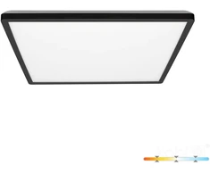 24W LED lubinis šviestuvas NIVERA SQUARE, juodas, 3000/4000/6000K, IP54