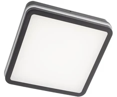 24W LED paviršinis lauko šviestuvas ISOLA, tamsiai pilkas, 3000/4000/6500K, IP54, su judesio davikliu, 90292