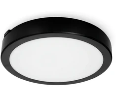 24W LED paviršinis šviestuvas NAIROS PREMIUM G2, juodas, 3000K/4000K/6500K