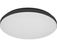 24W LED paviršinis šviestuvas ESSENTIAL ORBIS, juodas, 3000K, IP44
