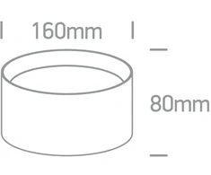 25W LED paviršinis šviestuvas, baltas, 3000/4000/5000K, IP44, 12125D/W/V