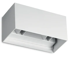 Sieninis šviestuvas 25W LED sieninis fasado šviestuvas ATOM, baltas, 4000K, IP54, šviečia į viršų ir į apačią, 366869