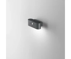 2,5W LED sieninis fasado šviestuvas su saulės baterija ir judesio davikliu ALBERT, antracito sp., 4000K, IP54