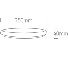 25W LED vidaus/lauko plafonas, baltas, 3000/4000/5000K, IP54, 67370/W/V
