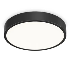 Lubinis šviestuvas Ideal Lux 26W LED plafonas RAY, juodas, 3000/4000K, IP44, 327600