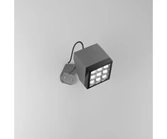 26W LED sieninis fasado šviestuvas - prožektorius PAVE, antracito sp., 3000K, IP65