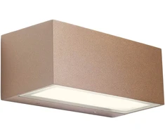 Sieninis šviestuvas 26W LED sieninis lauko šviestuvas LIMAS, rūdžių sp., 3000K, IP65, 90563