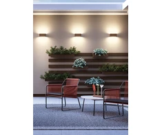 Sieninis šviestuvas 26W LED sieninis lauko šviestuvas LIMAS, rūdžių sp., 3000K, IP65, 90563