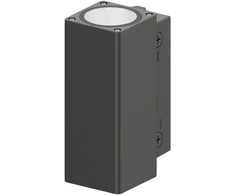 Sieninis šviestuvas 29/22/14,5W LED sieninis fasado šviestuvas URBAN WALL VARIO, pilkas, 3000/4000K, 55°, IP65