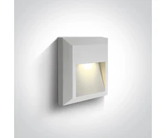 2W LED paviršinis fasado šviestuvas, baltas, 3000K, 67388B/W/W