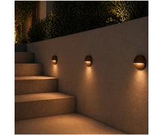 2W LED sieninis lauko šviestuvas, rudas, 2700K, E294-27