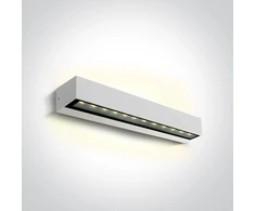 2x10W sieninis lauko šviestuvas, baltas, 3000K, IP65, 67526B2/W/W