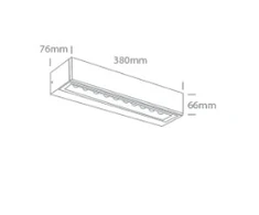 2x10W sieninis lauko šviestuvas, antracito sp., 3000K, IP65, 67526B2/AN/W