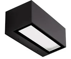 2x13.5W LED sieninis lauko šviestuvas, juodas, 2700/3000K, šviečia į viršų ir į apačią, E262-27
