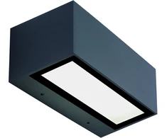2x13W LED paviršinis lauko šviestuvas, tamsiai pilkas, 3000K, E261