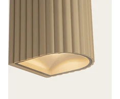 2x3W LED sieninis fasado šviestuvas, smėlio sp., 3000K, IP54, šviečia į viršų ir į apačią, E420