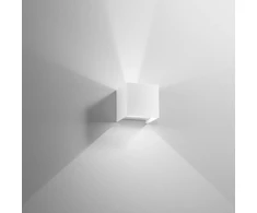 2x5W LED sieninis fasado šviestuvas ALFA, baltas, CCT, IP54