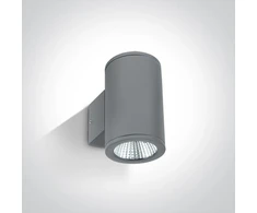 2x6W LED cilindro formos šviestuvas, pilkas, 3000K, 67138/G/W