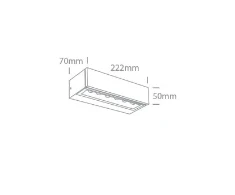 2x6W sieninis lauko šviestuvas, antracito sp., 3000K, IP65, 67526B1/AN/W