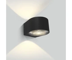 2x6W sieninis lauko šviestuvas, su lęšiu, antracito spalvos, IP65, 67480B/AN/W