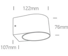 2x6W sieninis lauko šviestuvas, su lęšiu, antracito spalvos, IP65, 67480B/AN/W