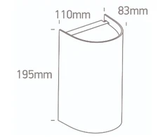 Sieninis šviestuvas, 2xGU10, antracito sp., IP65, 67536B/AN