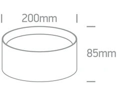 30W LED paviršinis šviestuvas, baltas, 3000/4000/5000K, IP44, 12130D/W/V