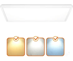 32W LED lubinis šviestuvas NIVERA SQUARE, baltas, 3000/4000/6000K, IP54