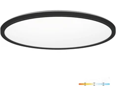 32W LED lubinis šviestuvas NIVERA CIRCLE, juodas, 3000/4000/6000K, IP54