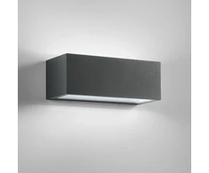 Sieninis šviestuvas 35W LED sieninis fasado šviestuvas TWIN, antracito sp., CCT, IP54