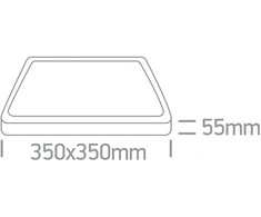 35W LED vidaus/lauko plafonas, baltas, 3000/4000/6000K, IP65, 67220E/W/V