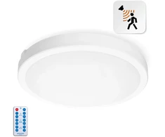 36W LED paviršinis šviestuvas NAIROS PREMIUM G2, baltas, 3000K/4000K/6500K, su judesio davikliu