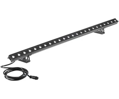 36W LED sieninis fasado šviestuvas QUICK, juodas, RGBW