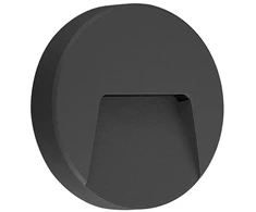 3W LED paviršinis lauko šviestuvas, grafito sp., 3000K, E183