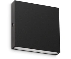 3W LED sieninis fasado šviestuvas POST-IT, juodas, 3000K, IP65, 335919