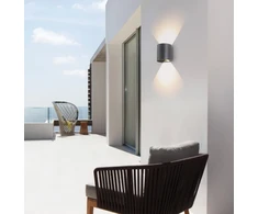 3W LED sieninis fasado šviestuvas GREG, juodas, 3000/4000/6500K, IP65, 4352300