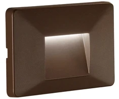 3W LED sieninis fasado šviestuvas laiptų apšvietimui BREEN, bronzos sp., CCT, IP65