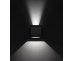3W LED sieninis fasado šviestuvas DODO 60, tamsiai pilkas, 3000K, šviečia į abi puses, dimeriuojamas