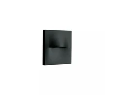 3W LED sieninis lauko šviestuvas laiptų apšvietimui, juodas, 2700K, IP65, E450-27