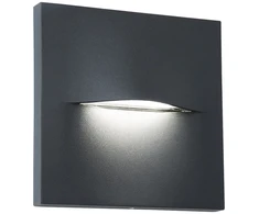 3W LED sieninis lauko šviestuvas VITA, tamsiai pilkas, 3000K, IP65, 4298400