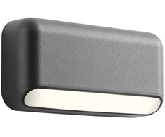 Sieninis šviestuvas 3W LED sieninis lauko šviestuvas SAPO, tamsiai pilkas, 3000K, IP65, 90070
