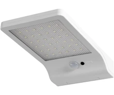 3W LED sieninis lauko šviestuvas DOOR, baltas, 4000K, su saulės baterija ir judesio davikliu, IP44