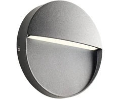 Sieninis šviestuvas 3W LED sieninis lauko šviestuvas LANDER, tamsiai pilkas, 3000K, IP54, 90473